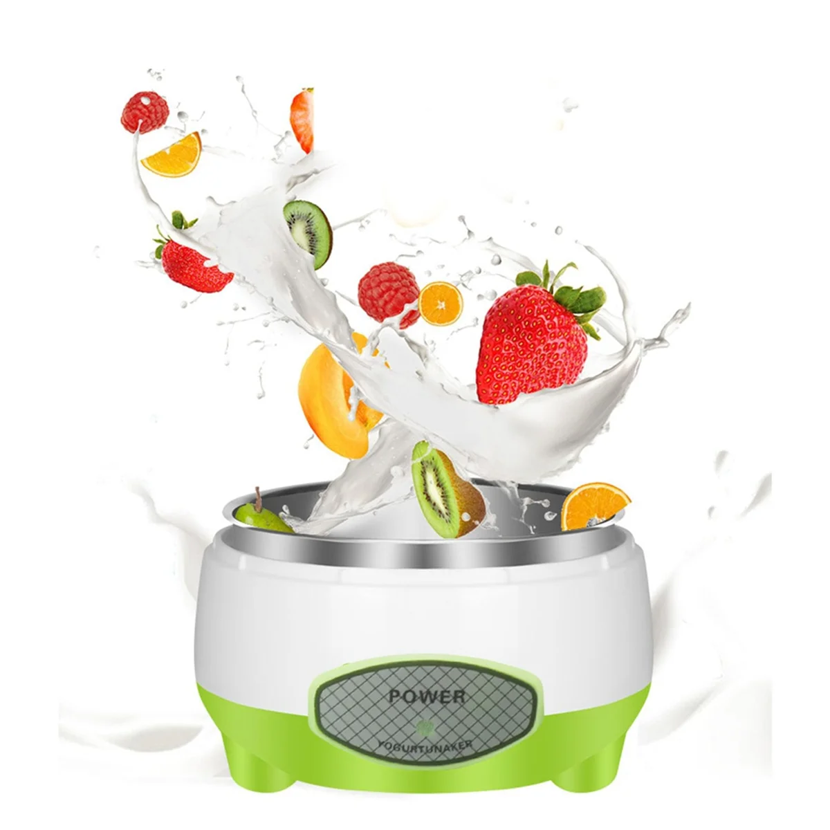 A78E-Yogurt Maker Compact Greek Yogurt Maker Machine DIY Homemade Yogurt Maker for Home Organic Yogurt Cheese Maker US PLUG