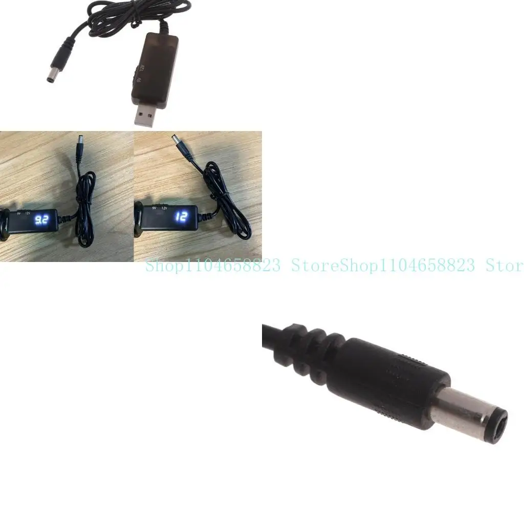 

652F Adjustable USB Converter DC5V to DC9V/12V Power Supply Line for Speaker