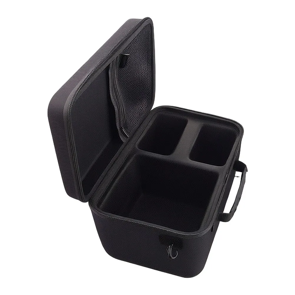 Portable Black Snowflake Fabric Hard Case Fit For Steam Machine Console Accessories Cables Controllers Storage Box