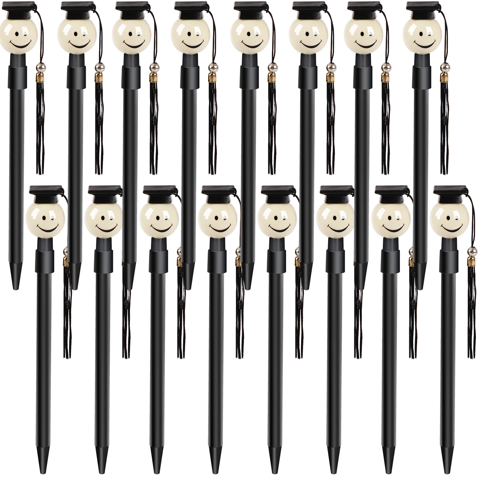 Imagem -02 - Black Ink Ballpoint Writing Pen Favores do Partido Graduação Favores do Partido Graduação Bachelor Hat Gel Prático Comemore Presente Graduação