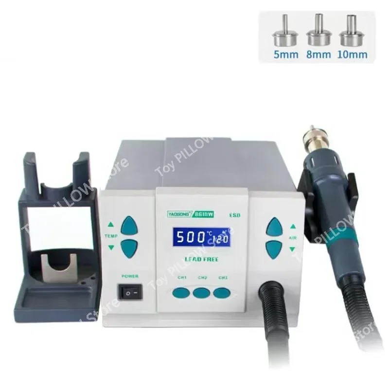 ST-861 Lead-free Adjustable Hot Air Gun Rework Station Soldering 1000W 220V For Phone CPU Chip Repair Same 861DW NEW