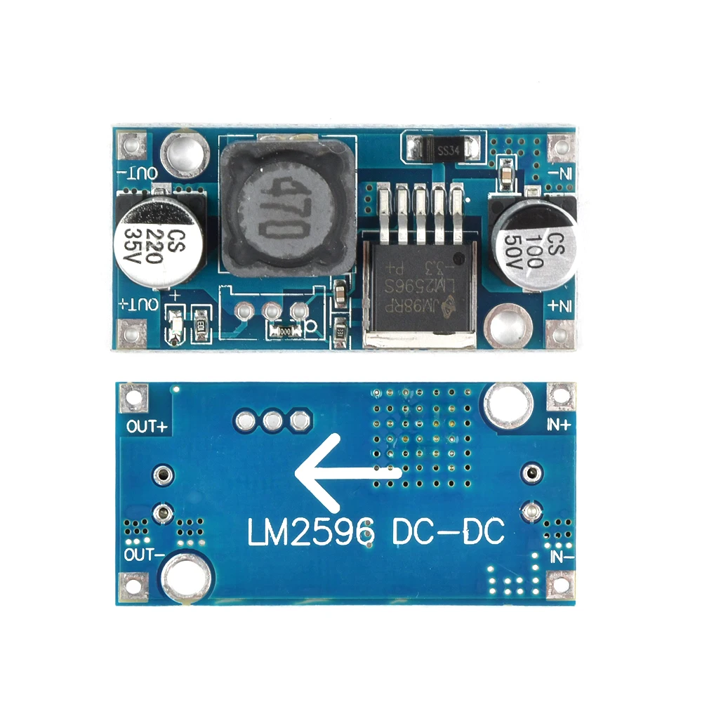 LM2596S DC-DC DC adjustable step-down power supply module voltage regulator board 3A 12/24 turn 12/5/3.3V LM2596ADJ LM2596HV