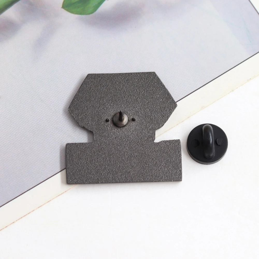 Shinigami Anime Logo Inspiration Brooch Japanese Manga Bleach Character Roleplay Badge Fan Unique Gift Halloween Accessory - view 4