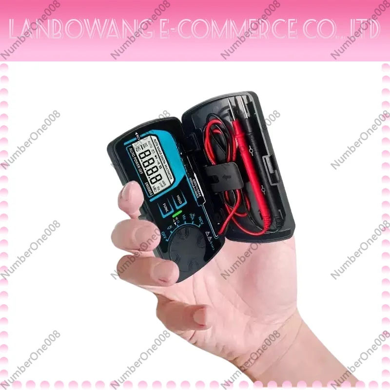 Portable Pocket Mini Multimeter Small Digital Full Intelligent Repair Electrician Folding Multimeter