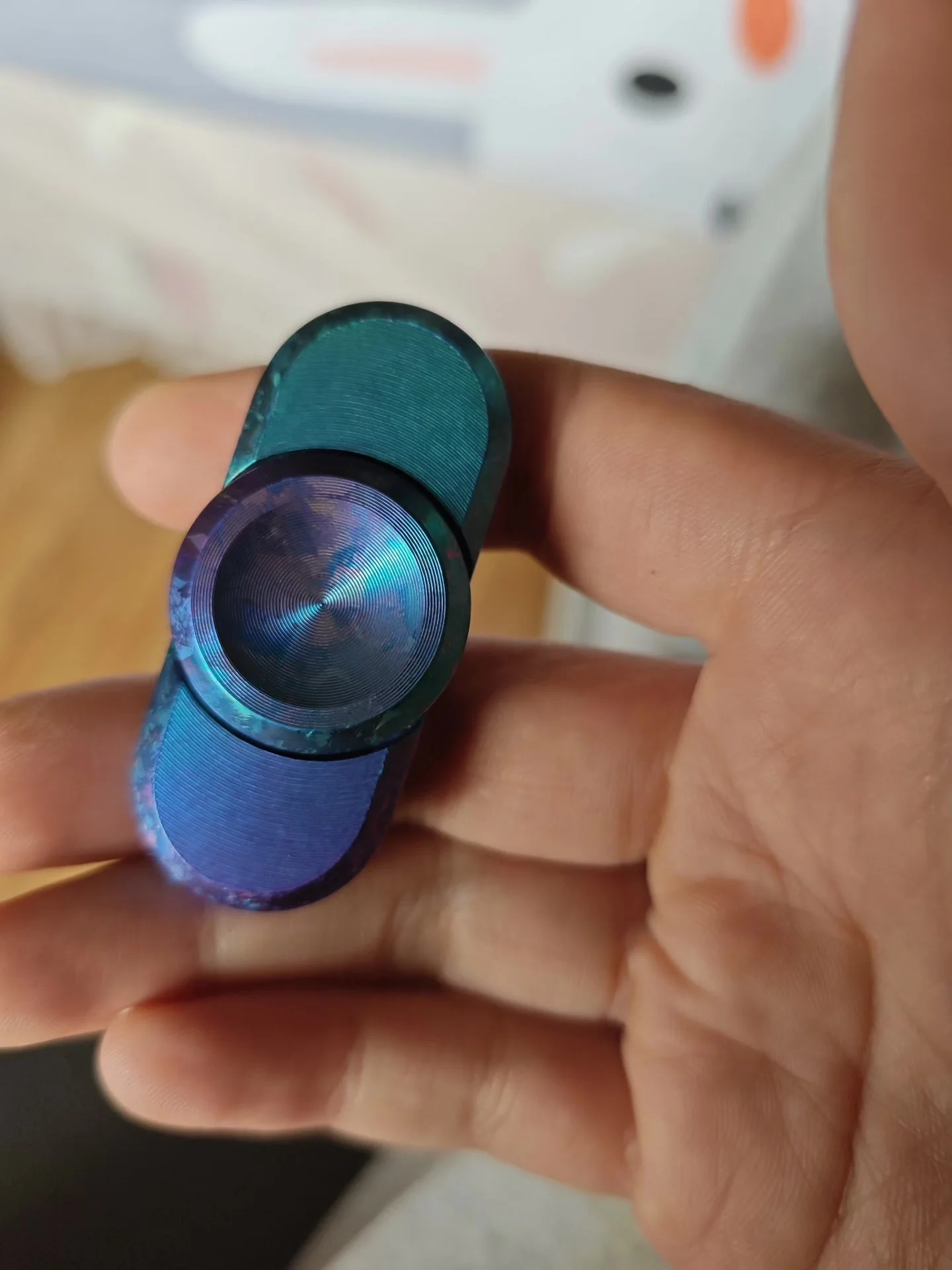 Used EDC Fingertip Gyro, X Studio Stick Gyro, Two Leaf Gyro, Ice Crystal Titanium Material