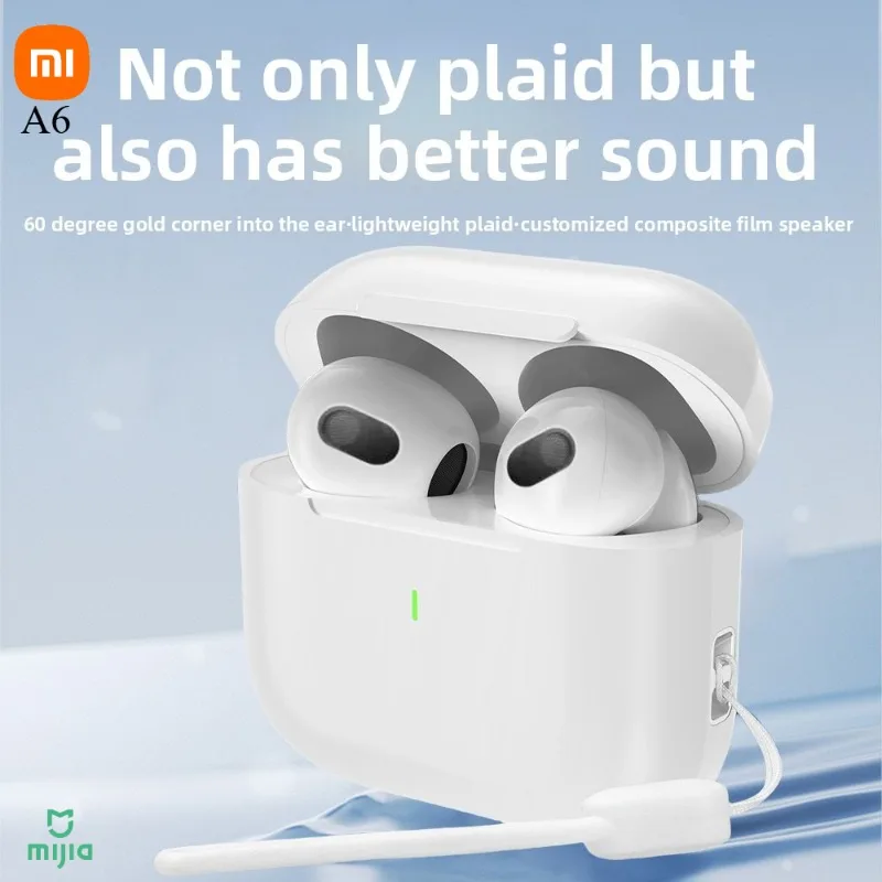 

A6 Bluetooth Earphones TWS Noise Cancelling ENC Private Mold 5 4 Semi In Ear 6th Gen Wireless Headphones