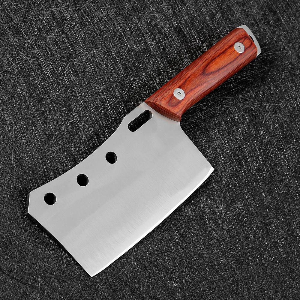 Serbian Chef Knife Hand Forged Meat Cleaver High Carbon Steel Chopping Butcher Kitchen Knives with Full Tang Handle Ultra Sharp