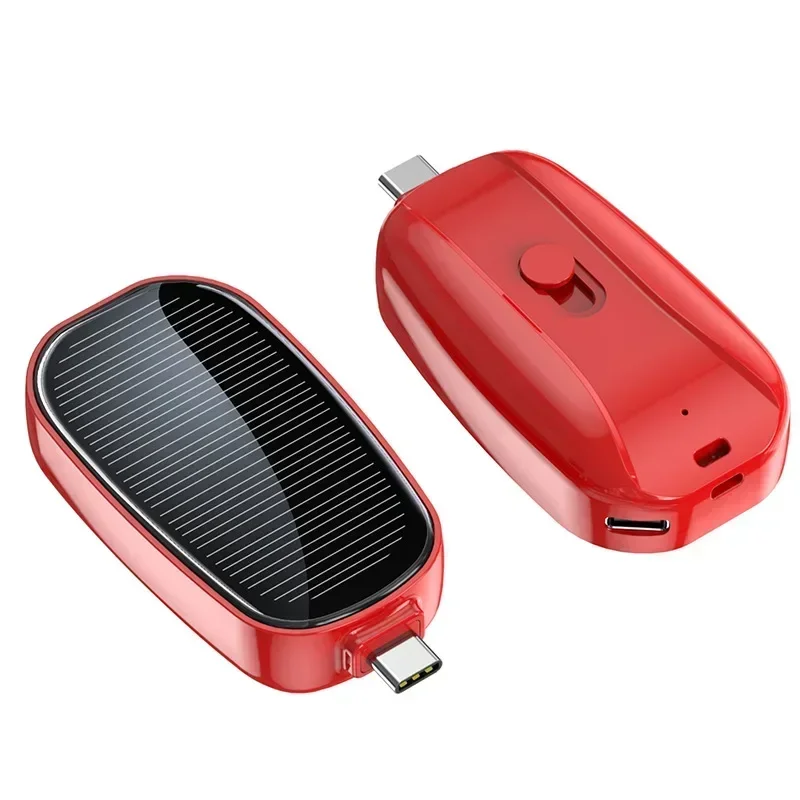 1200mah Mini Power Bank Solar Portable Slim Powerbank Mobile Phones Emergency Charging Mini Powerbank for iPhone  Samsung