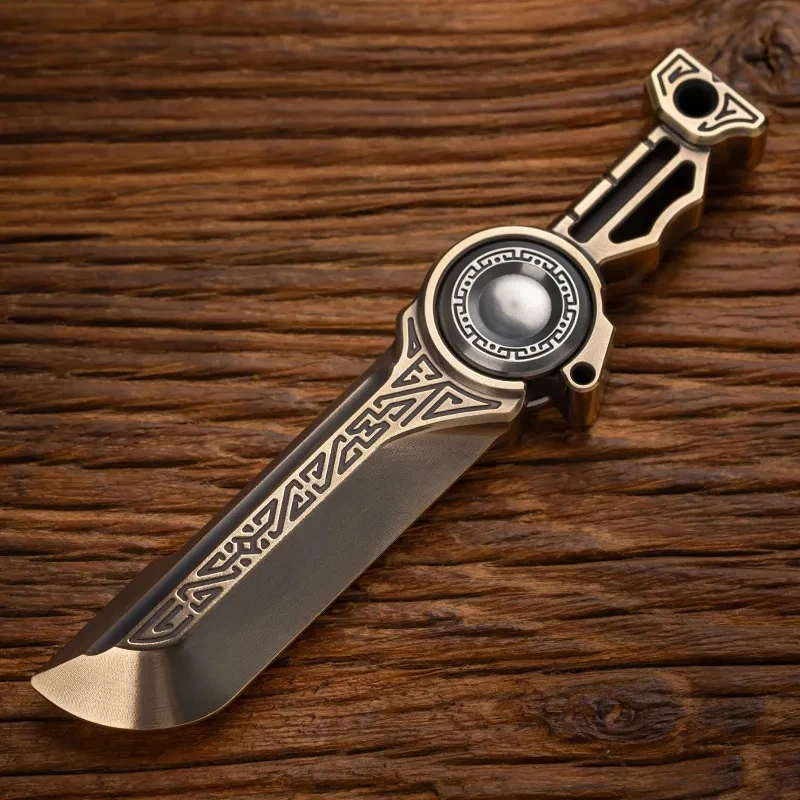 WANWU EDC Kunwu Chinese Style Sword CNC Production Stress Relief Toy Gyro Adult Metal EDC Anti-anxiety Stress Relief Fidget Toys