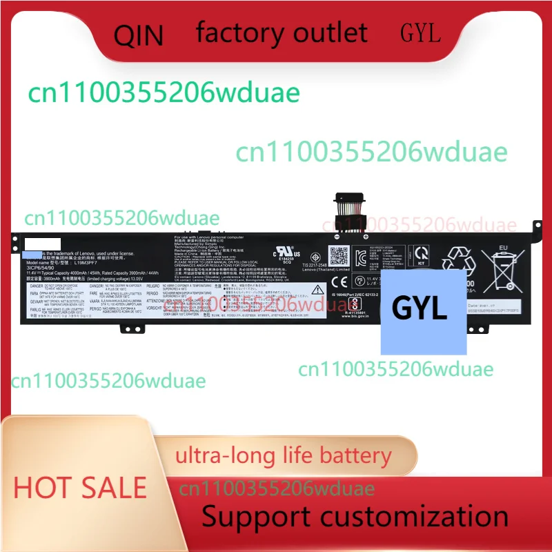 

For Lenovo ideapad Gaming 3-15IMH05/15ARH05 Creator 5-15IMH05 L19M3PF7 L19D3PF4 L19L3PF3 L19M3PD9 SB10W89840 Laptop battery
