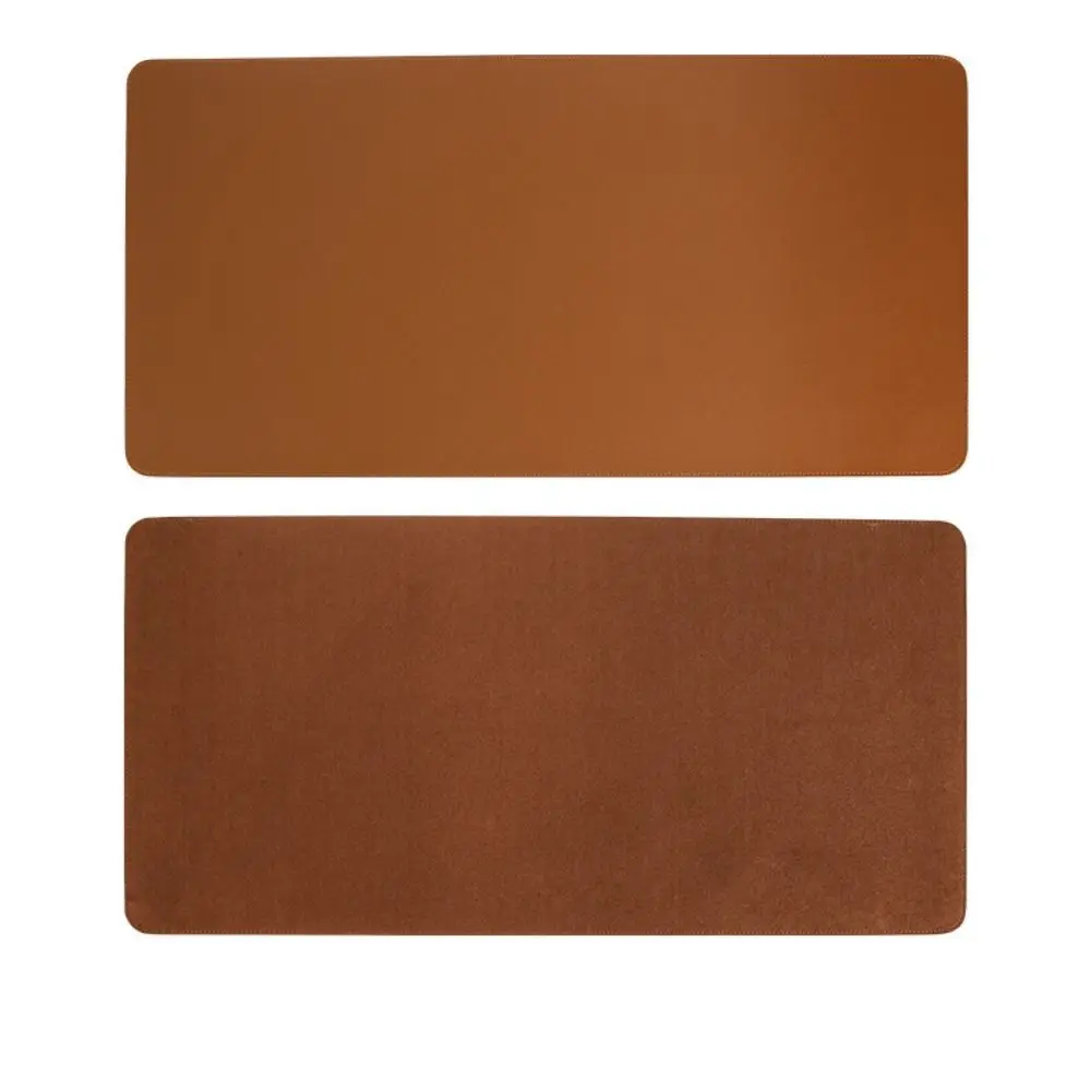 

Easy Clean Dual Side PU Mouse Pad Waterproof PU Leather Table Cover Solid Color Dirt Resistant Desk Blotter Office
