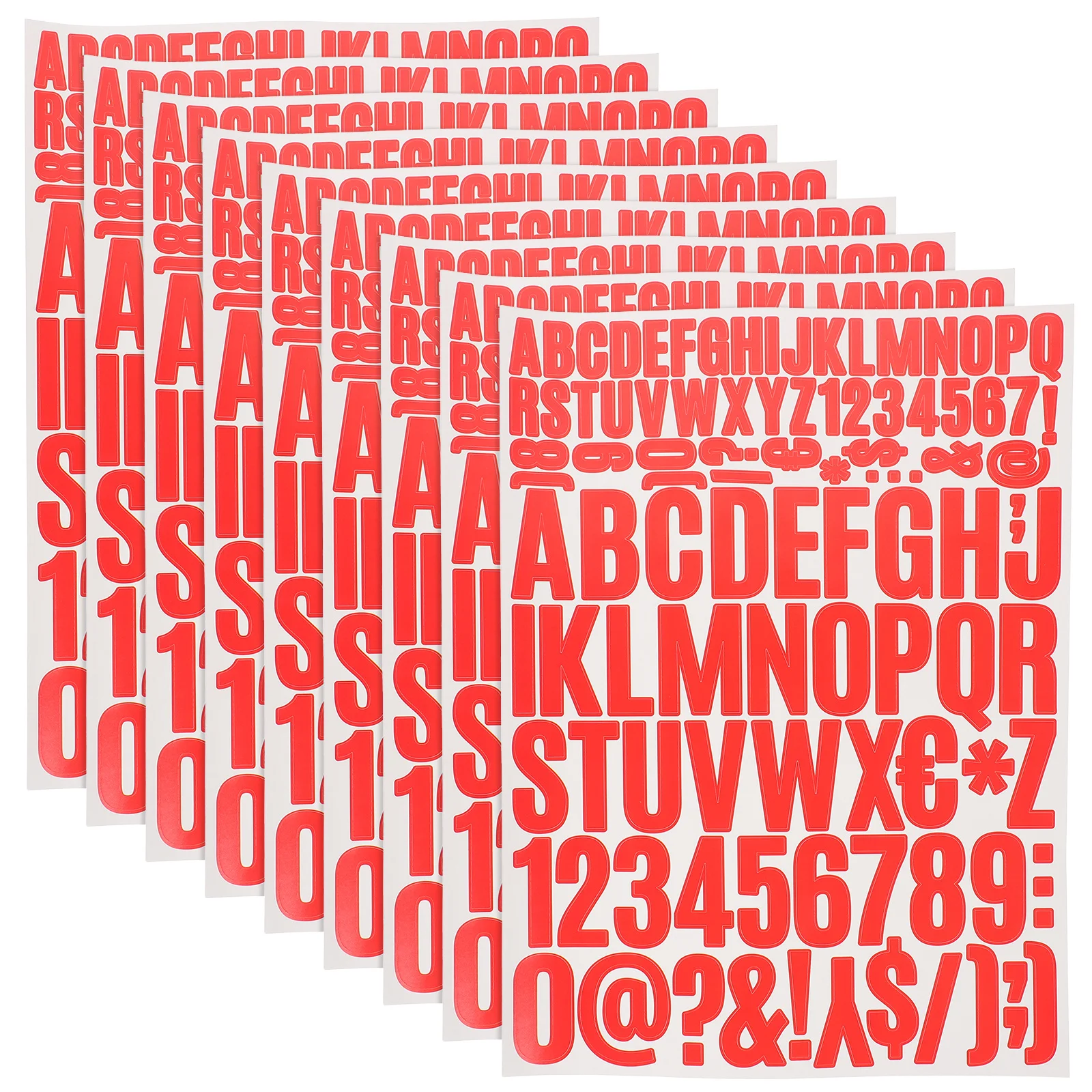 

10 Sheets Alphabet Stickers Vinyl Letter Number Decals For Crafts Scrapbooking Diy Decor Mailbox Water Bottle Laptop Journal