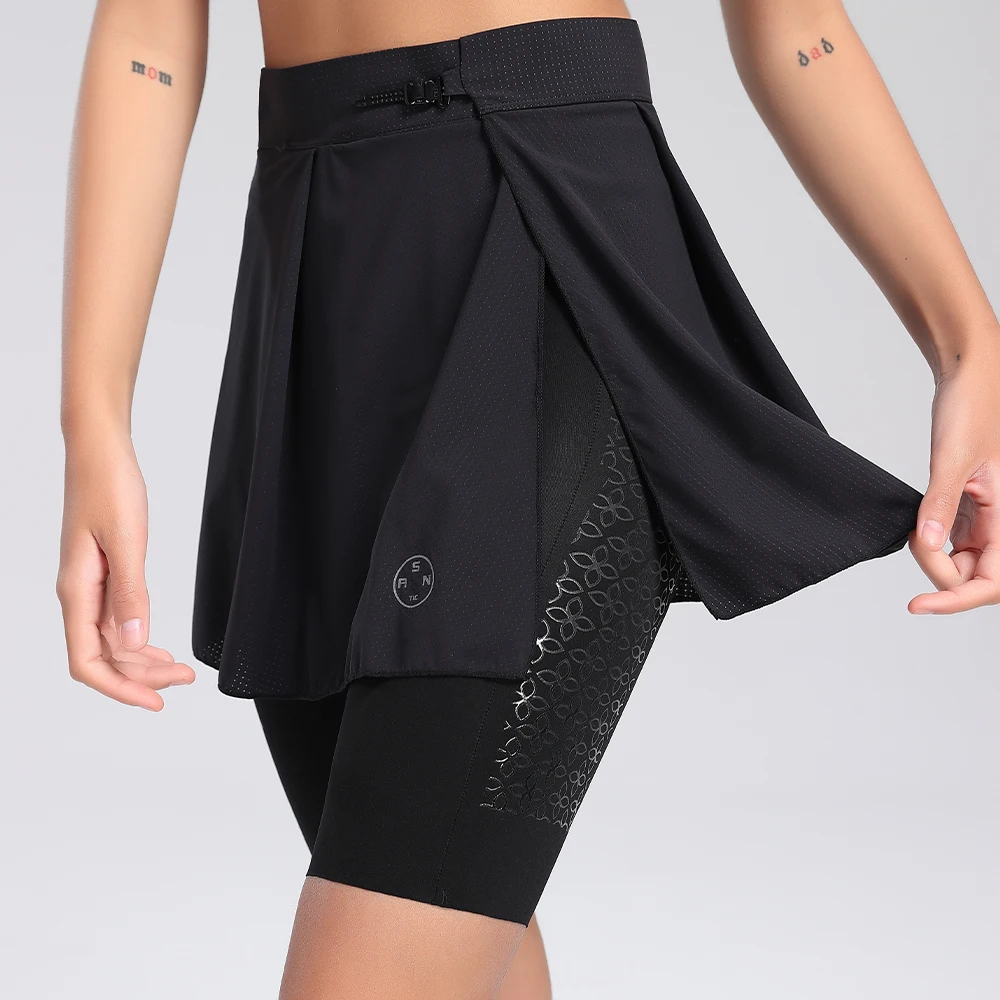 Santic New Cycling Short Skirt Outdoor Sports Breathable Quick Dry Women's Active Wear for Biking TL25C05196H