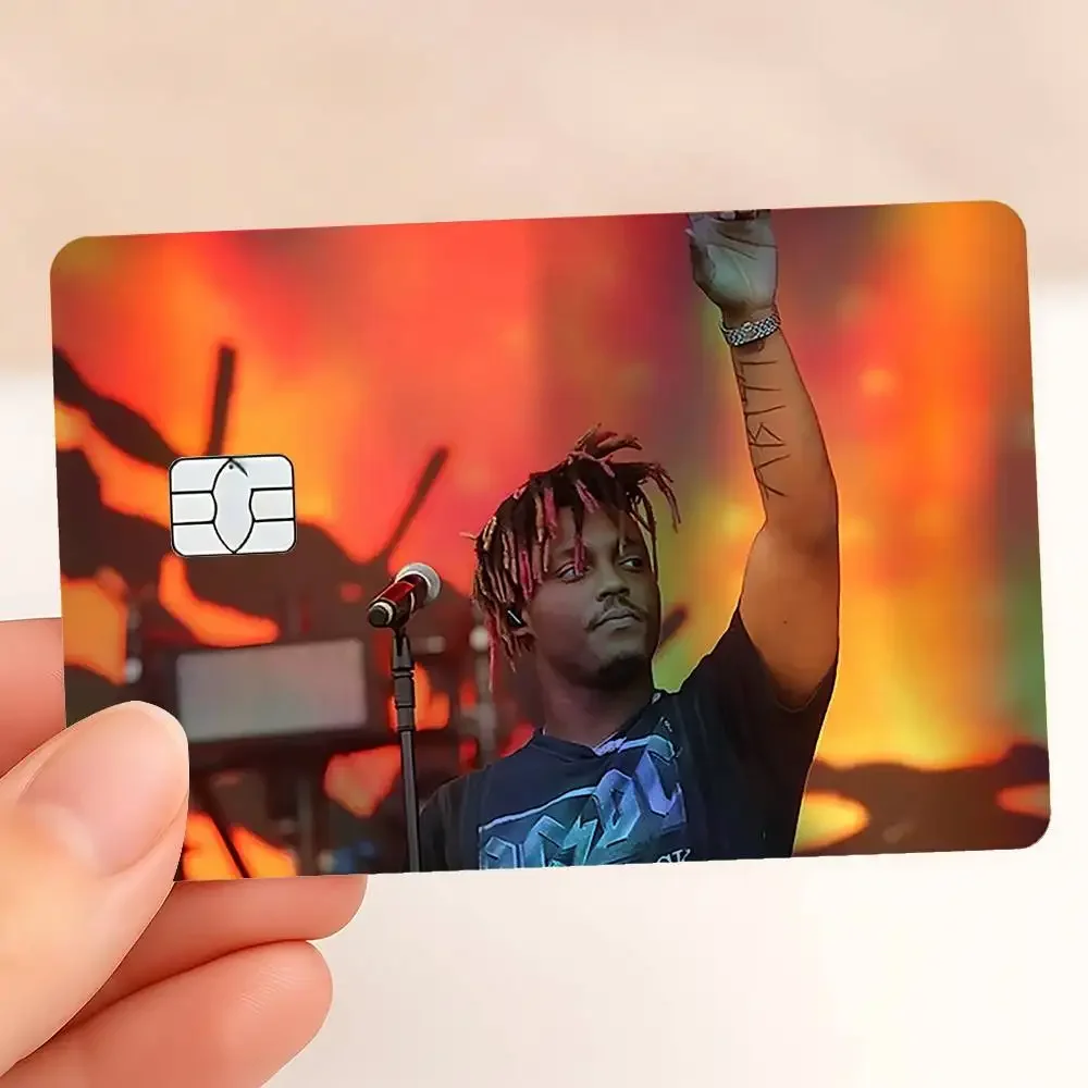Singer J-Juice Wrld Holographic Sticker Laser Film Shinny Skin For Debit Credit Bank Card