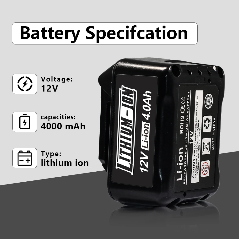 

Для Makita 10,8 В 3 Ач 5 Ач 6 Ач аккумуляторы для электроинструментов 18650 литиевая батарея для Makita BL1021B BL1041 BL1016 BL1015 BL104 DF331D