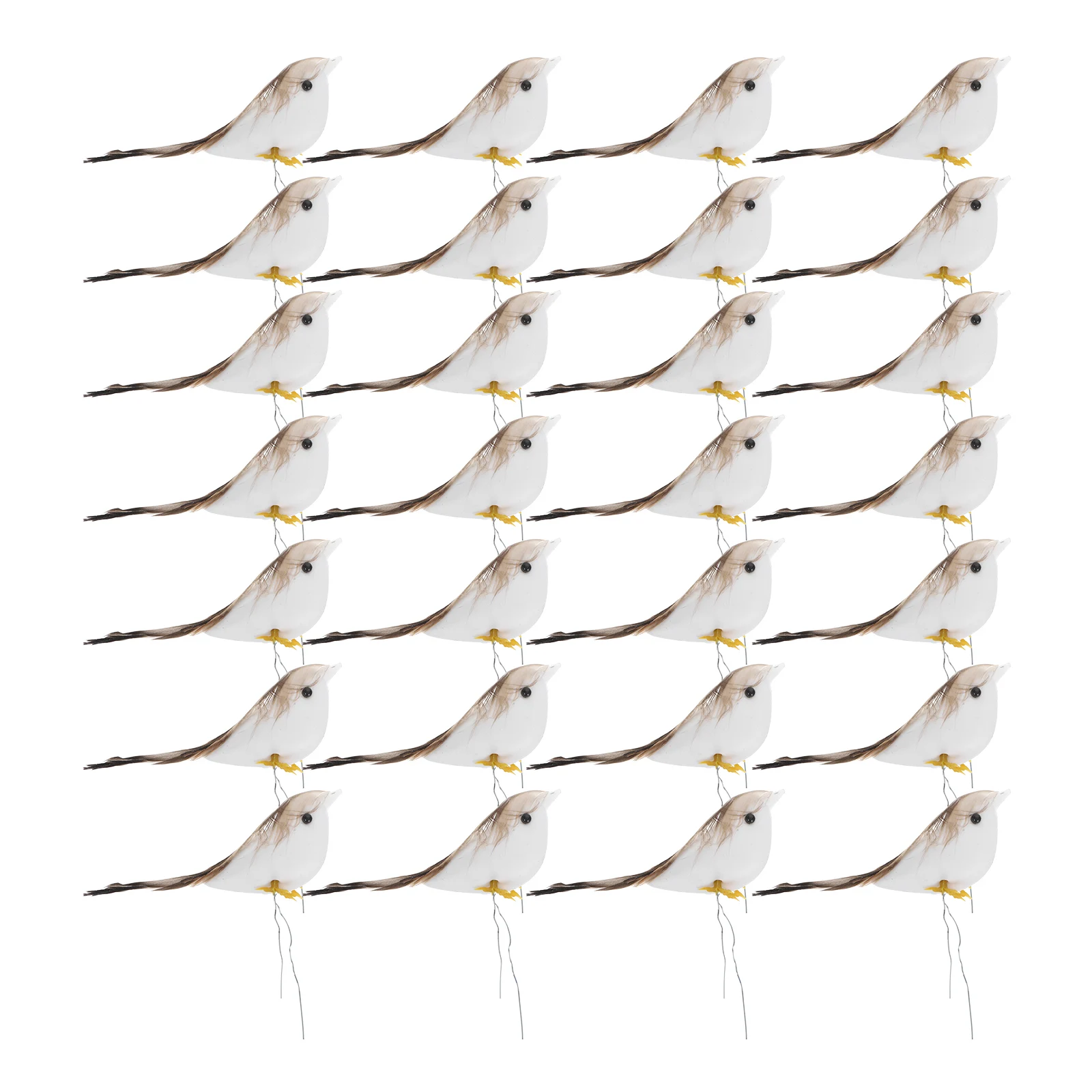 

24 Pcs Simulation Bird Decoration Artificial Plume Crafts Birds Baby Figures