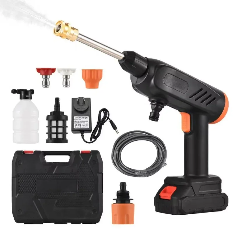 Handheld high pressure washer cordless 48v portable multi-function washer for car cleaning/yard washing/air connection