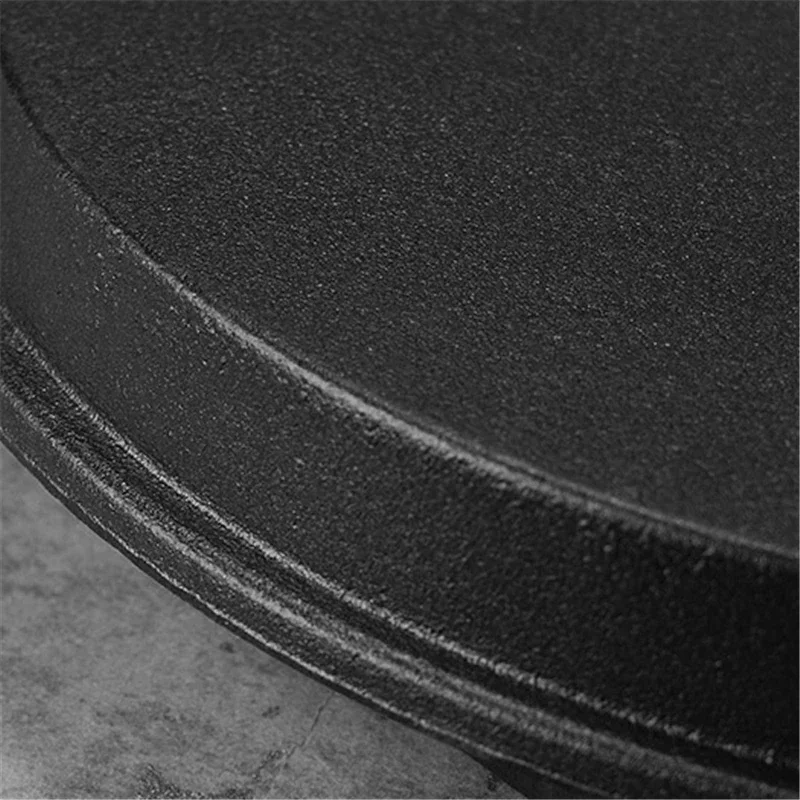 Round household iron plate plate Korean barbecue pan fried steak plate non stick cast iron