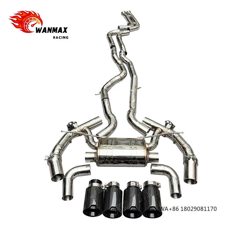 

For M2C M2 Competition S55 F87 3.0T Mid-Pipe Stainless Steel Exhaust Valvetronic System Valved Mufflers