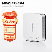 MINISFORUM AI X1 Pro Mini PC AMD Ryzen AI 9 HX 370 DDR5 96GB 2TB WiFi 7 Copilot AI 135W Adapter Dual 2.5G LAN Office PC Gaming