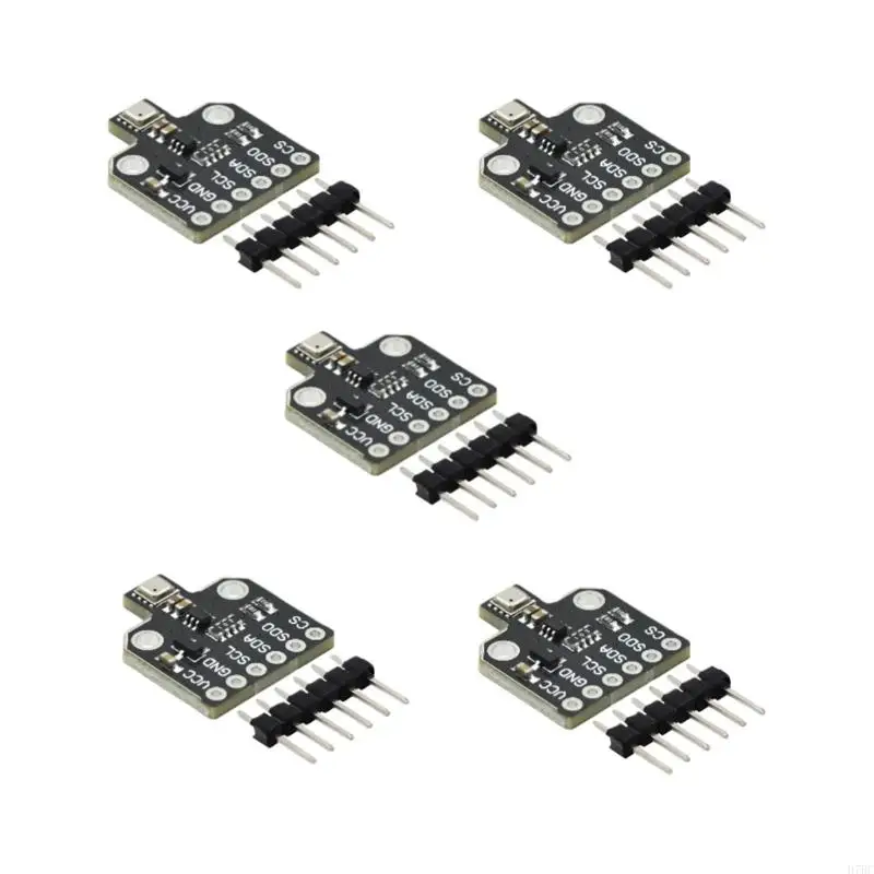 H7BC 5 قطعة BME688 درجة الحرارة والرطوبة الضغط ارتفاعات عالية وحدة حسية ضغط الهواء الرقمي انخفاض استهلاك الطاقة