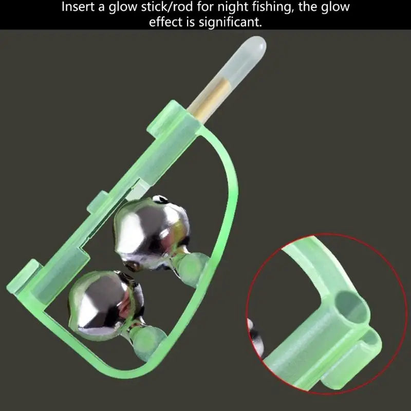 

R6FE 10pcs Arched Fishing Bells Fishing Gear Equipment for Lake River Rod Alarm