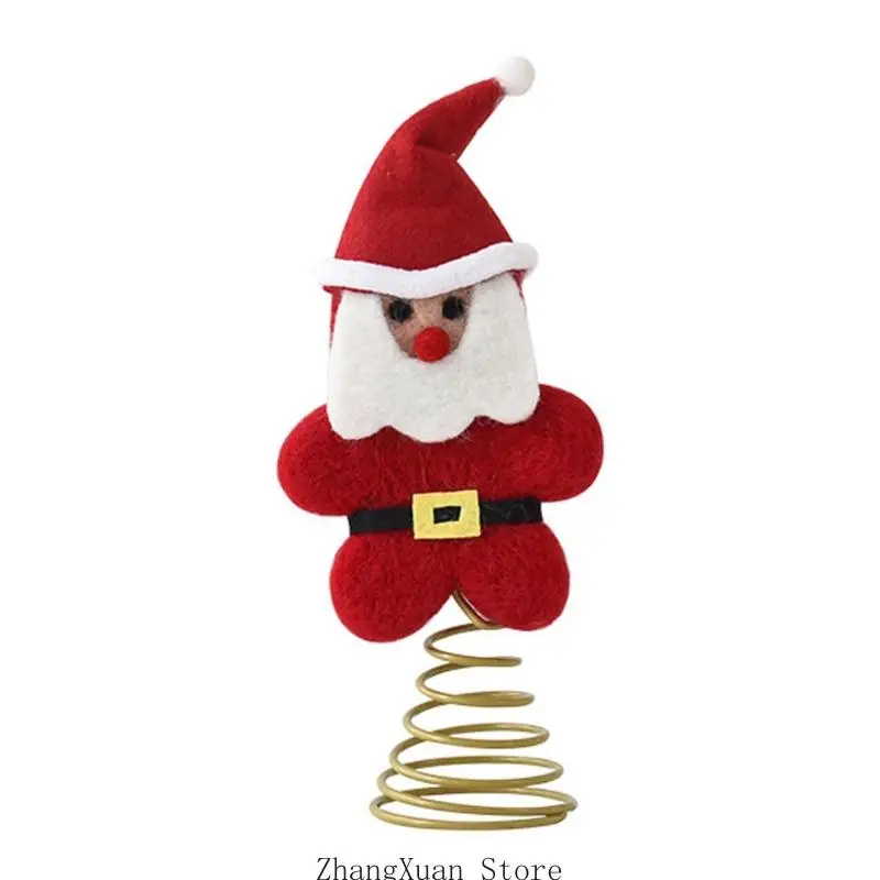Tree Weihnachtsschmuck mit Wollkörper und Federbasis für Eingangsbereiche, Wohnzimmer und Weihnachtsfeiern – Detail 9