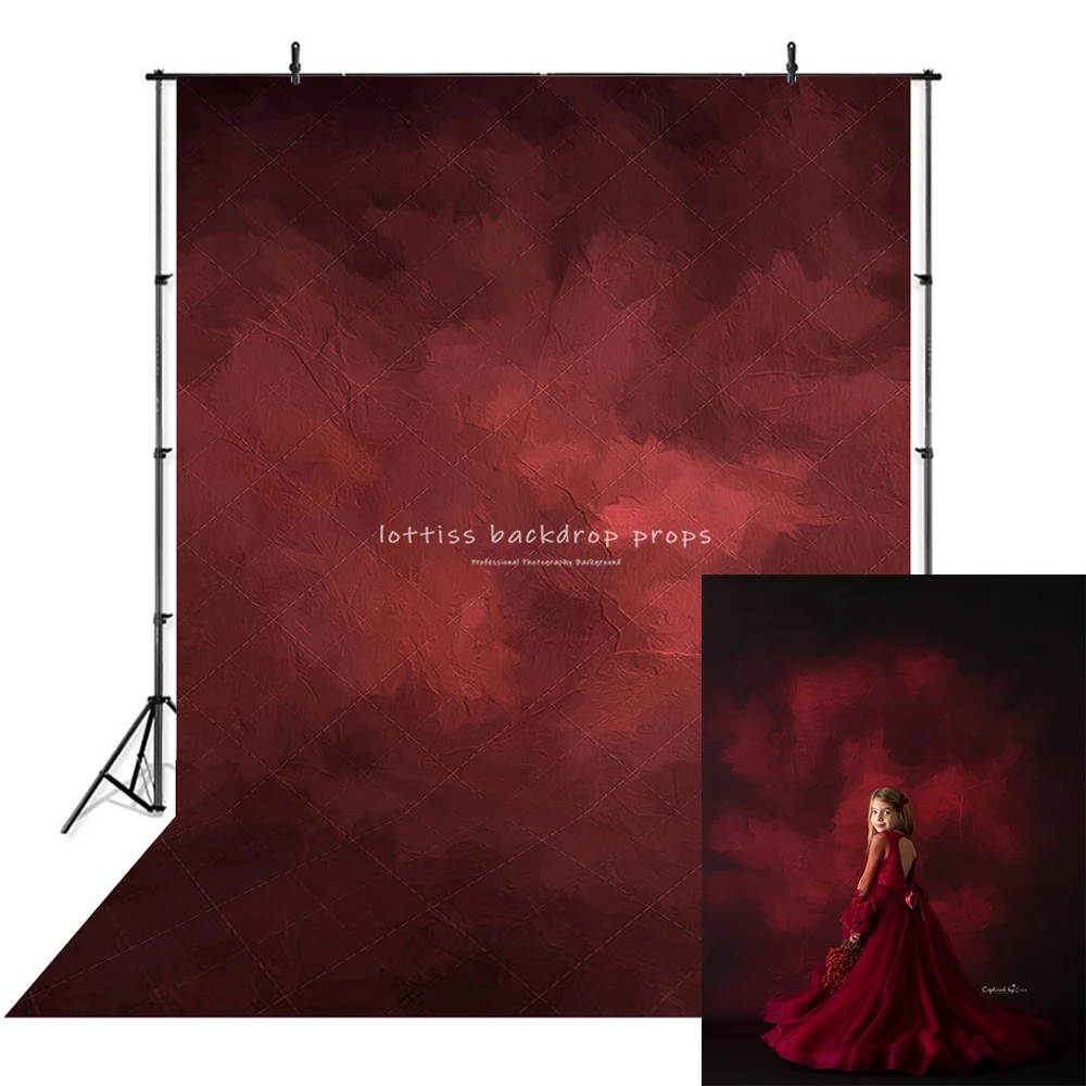 Red Burgundy Solid Textured Backdrops Kids Adult Photography Props Woman Pregnant Photocall Decors Dark Claret Color Backgrounds