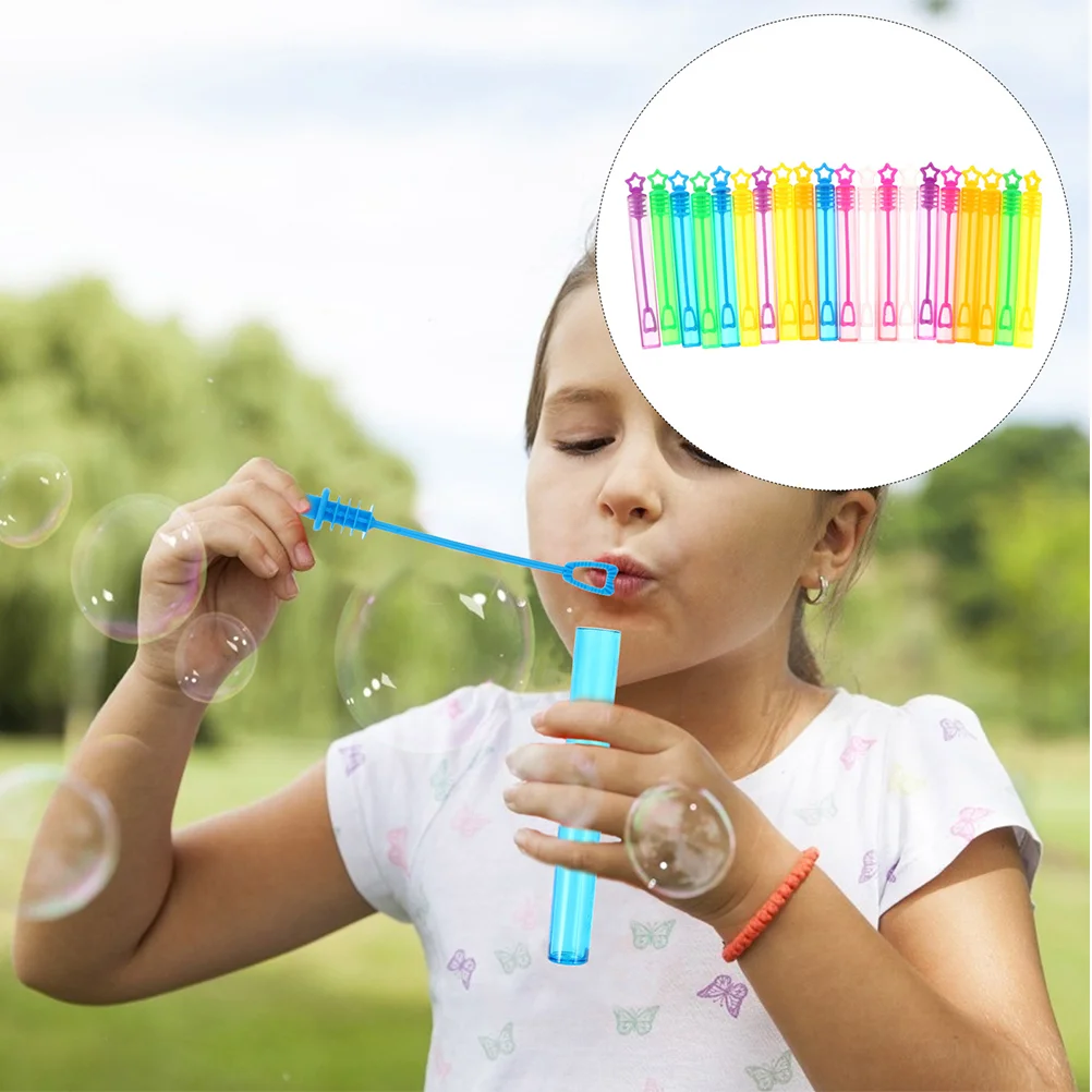 30 Pcs Mini Bubble Wand Empty Bottle Party Wands Toy Set Bubbles for Kids Children's Toys