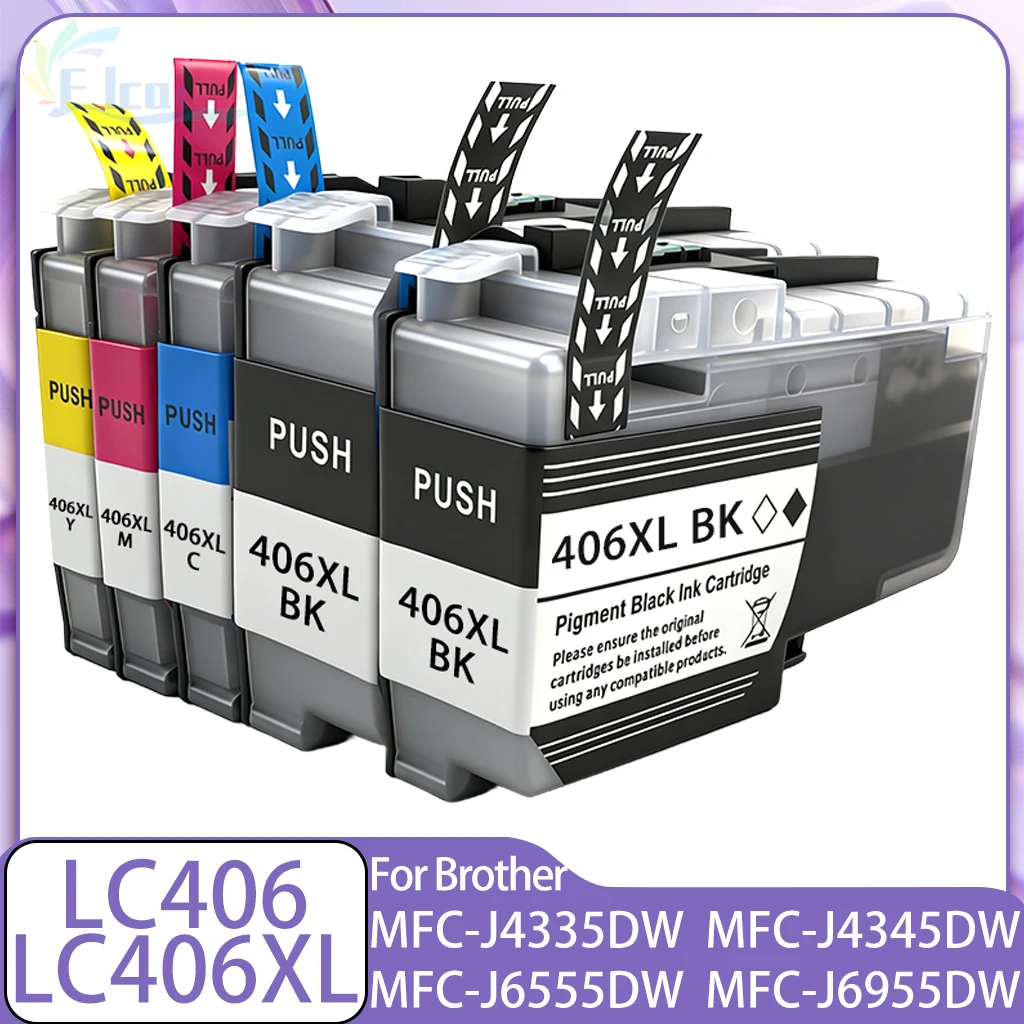 

LC406 LC406XL Ink cartridge Compatible For Brother MFC-J4335DW MFC-J4345DW MFC-J4535DW MFC-J5855DW MFC-J5955DW J6555DW Printer