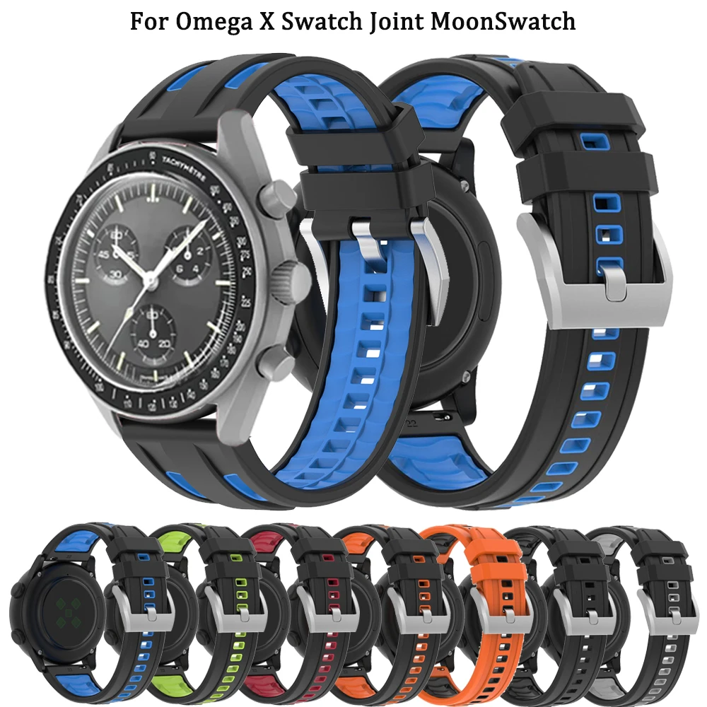 20 mm siliconen band voor Omega X Swatch Joint MoonSwatch armband sportpolsbandaccessoires voor MoonSwatch vervang band