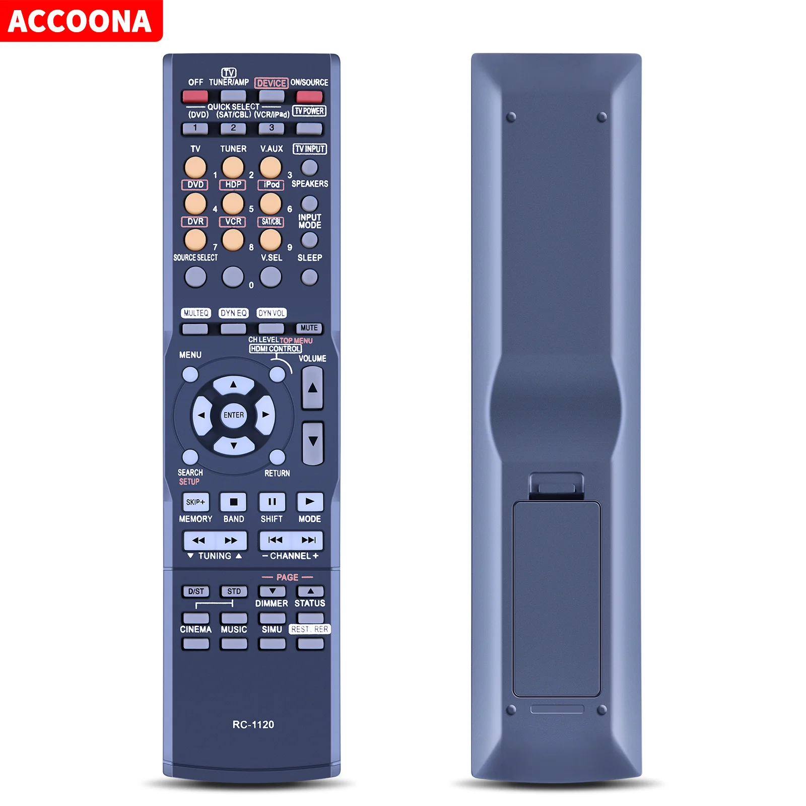 RC-1120 RC-1117 Remote Control For Denon AV Receiver AVR-390 AVR-391 AVR-590 AVR-591 AVR-1610 DHT590BA