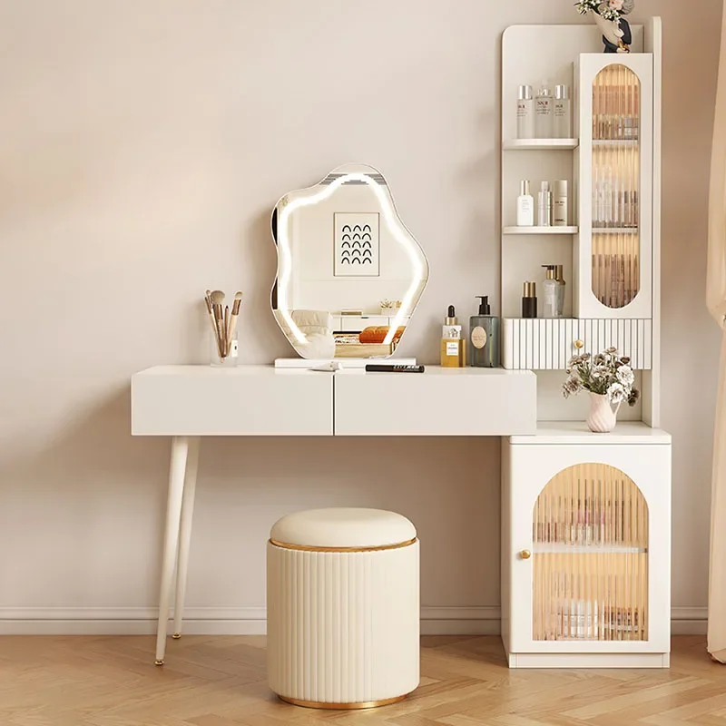 Tocador moderno De lujo para niñas, mueble multifuncional De estilo nórdico para dormitorio, cajón De almacenamiento