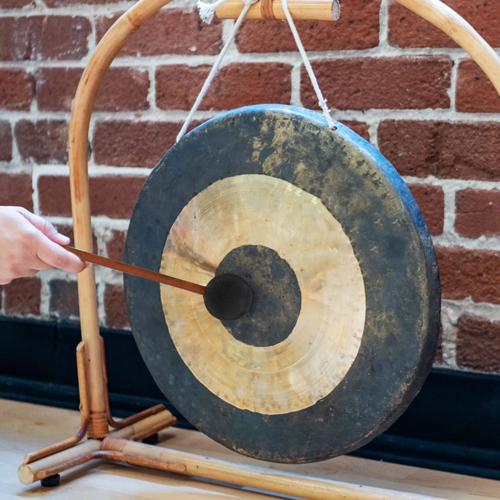 

Молоток для резонансной мариббы Whale Gong с силиконовым наконечником, длинной деревянной ручкой, для медитации, йоги, выступлений, эффект пения кита