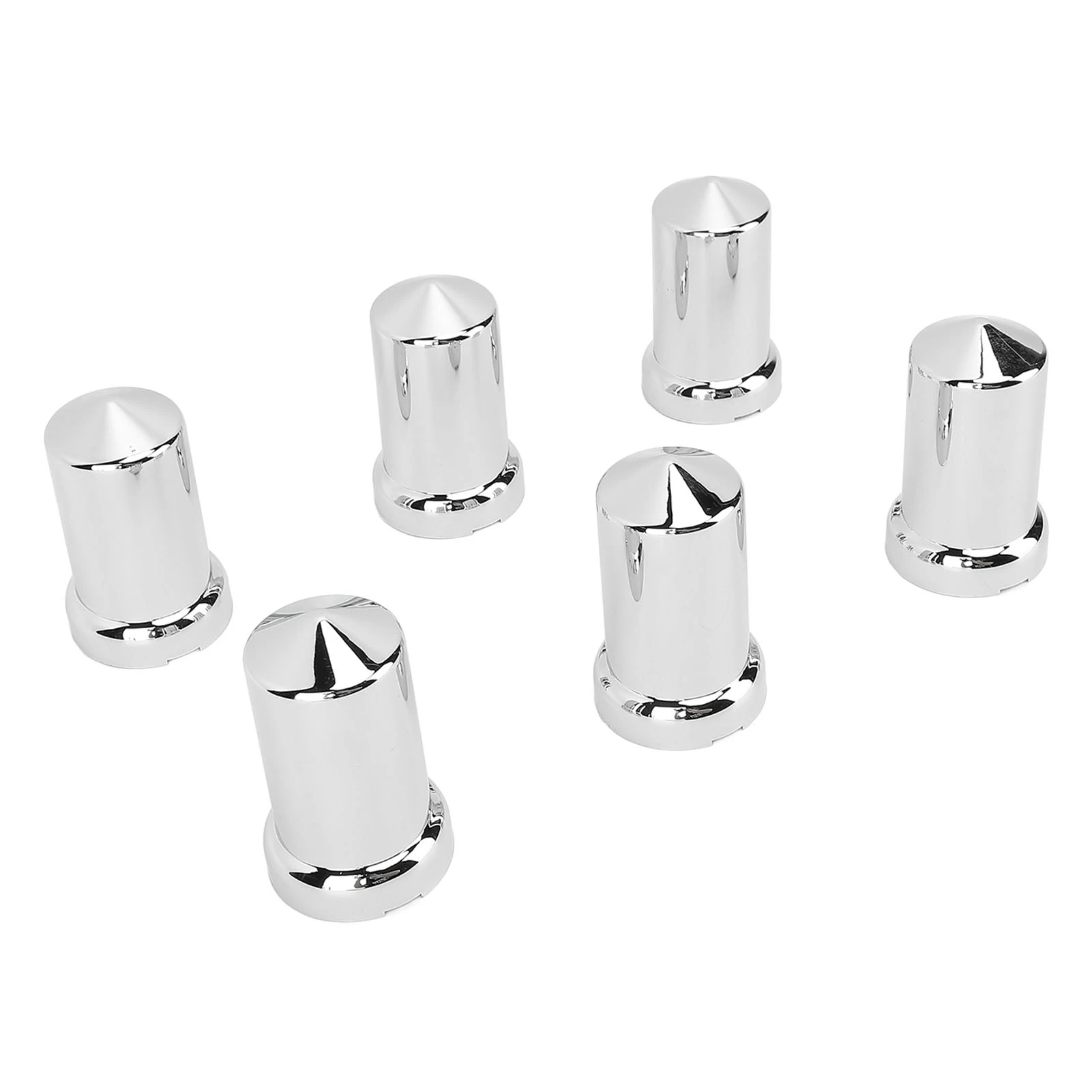 Lug Nut Covers ABS Chrome Corrosion Resistant Anti Rust 33mm Flanged Lug Nut Caps for Trucks Trailers and Vehicles