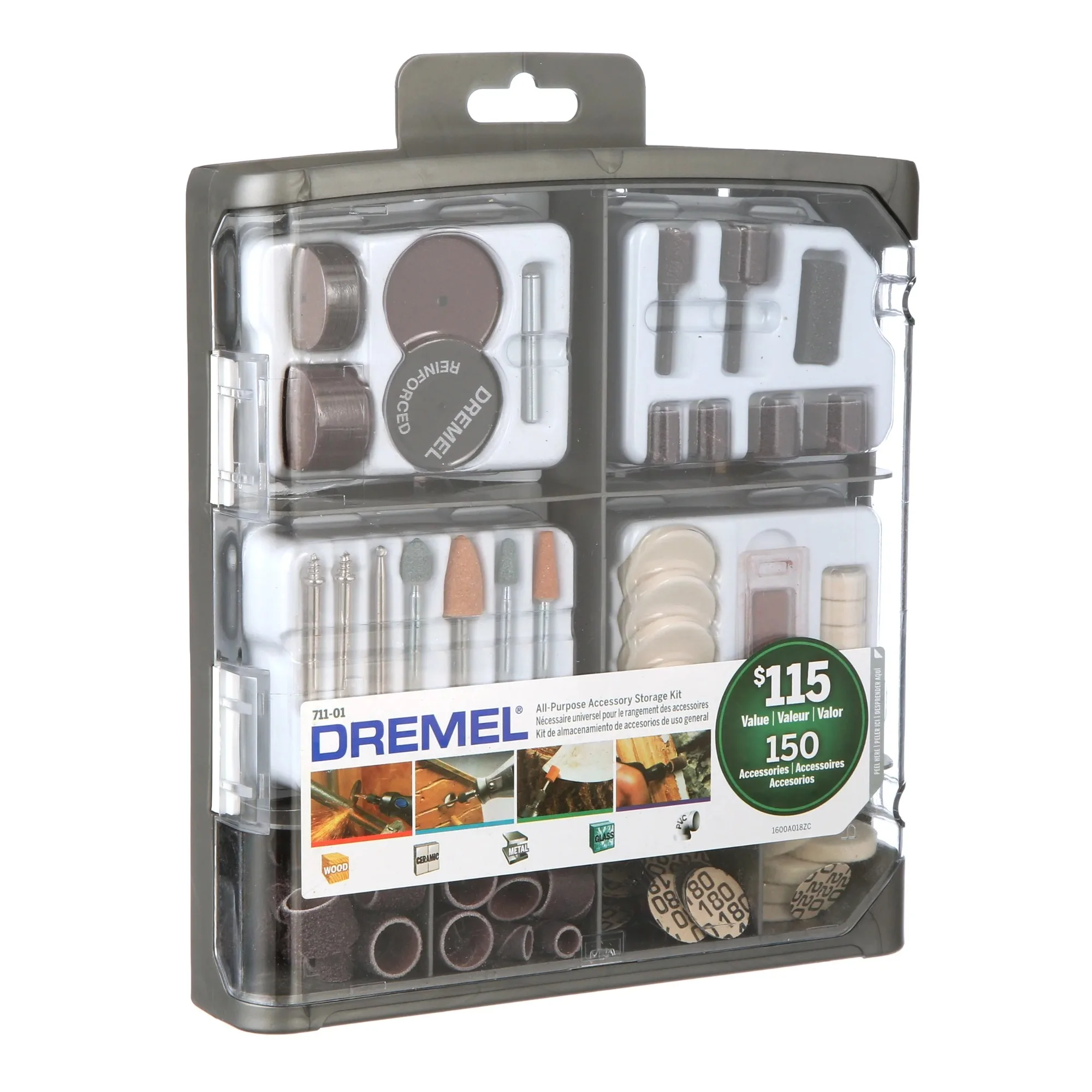 

All-Purpose Rotary Tool Accessory Kit, 150 Pieces