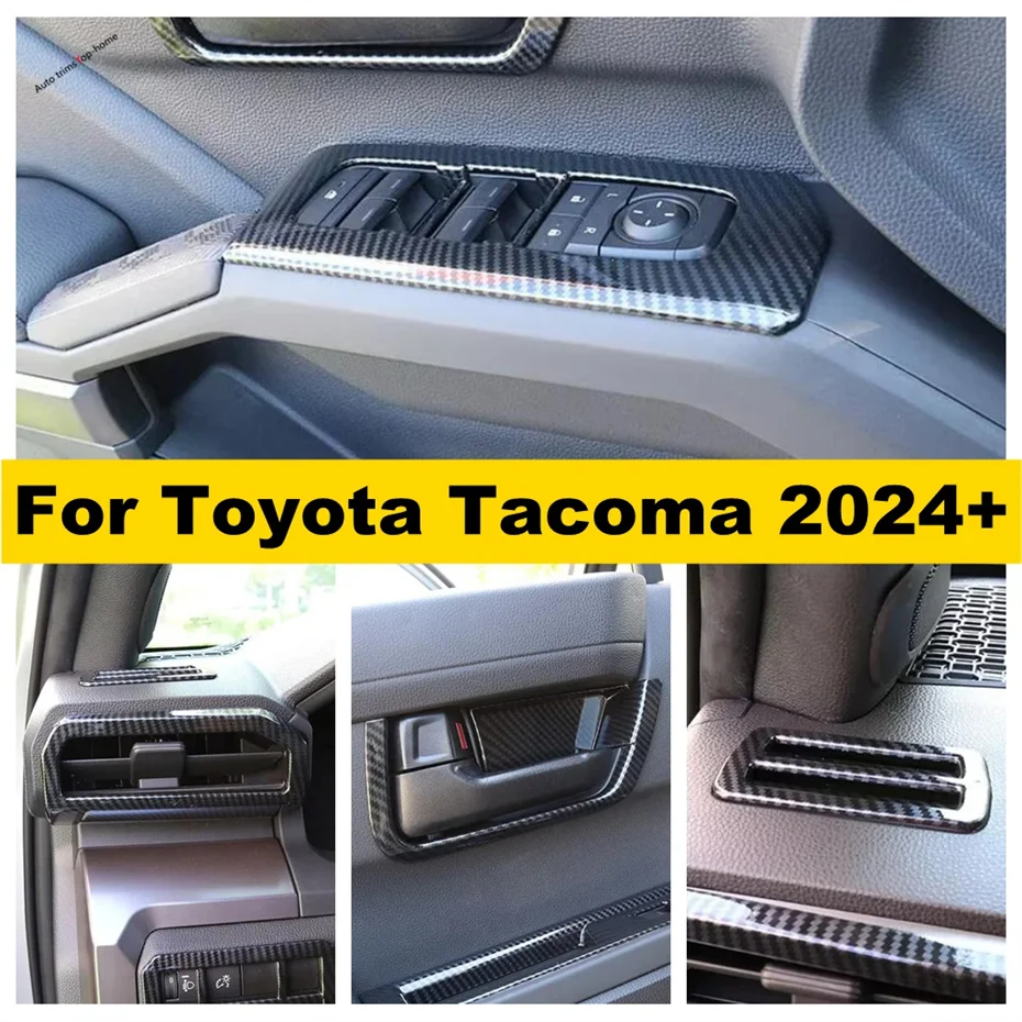 

Air Conditioning Vent AC Outlet Door Handle Bowl Windw Lift Button Cover Trim For Toyota Tacoma 2024 2025 Decoration Accessories