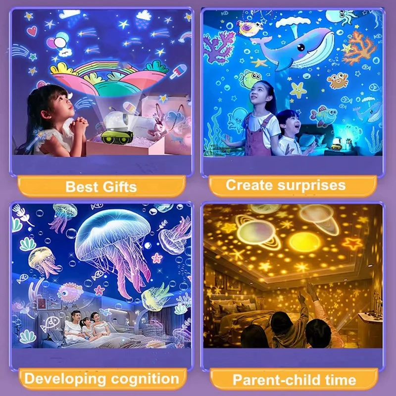 

Star Projector Night Light,Cartoon Robot Car Projection Lamp Gift
