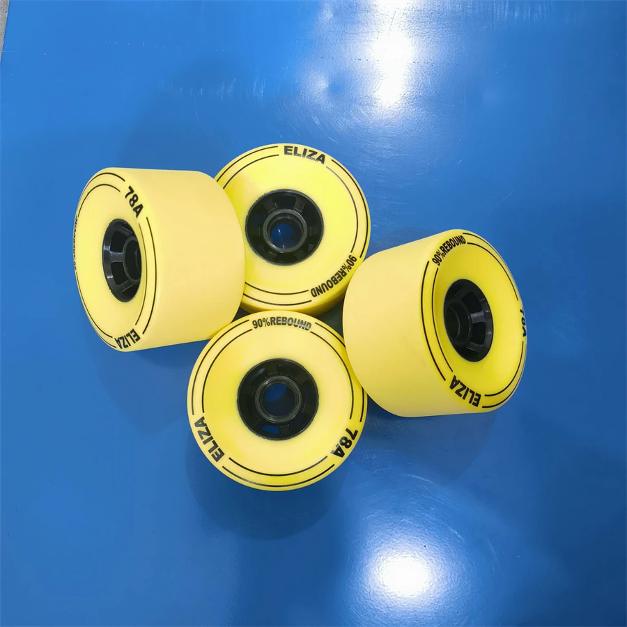 ELIZA longboard skateboard wheels 100*56mm SHR78A,90% rebound electric longboard wheel stoned surface white black yellow choices