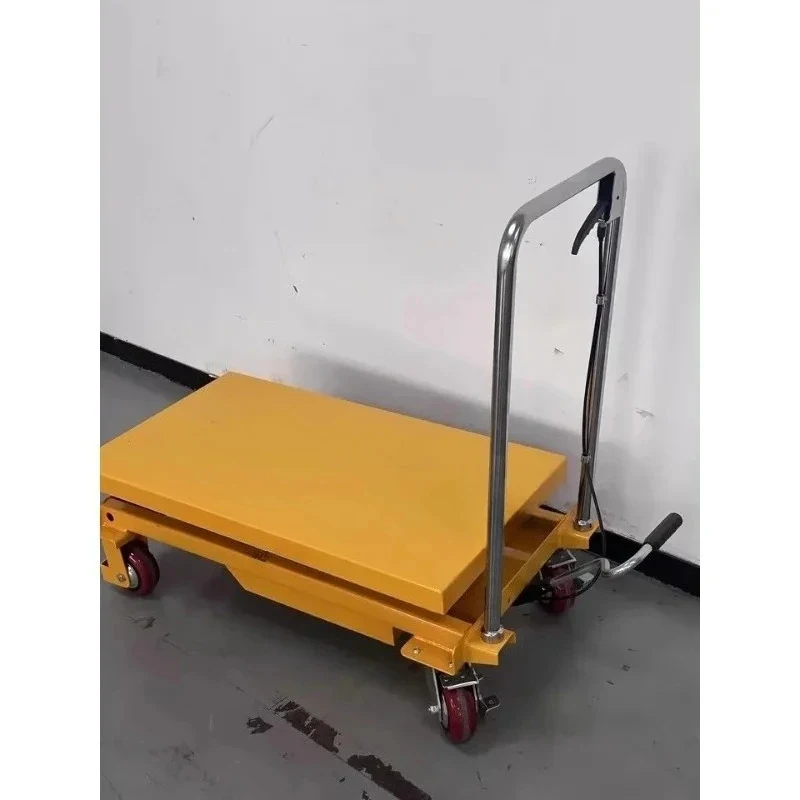 

0KG 0KG Mobile Manual Hydraulic Scissor Tle Hand Push Small Eleing Platform Moving Lift hine