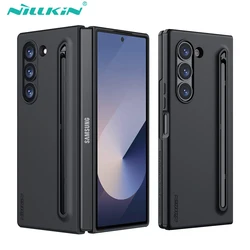 For Samsung Galaxy Z Fold 6 5G Case With S-Pen Stylus Nillkin Anti-Fingerprint Silicone Back Cover For Galaxy Fold 6 Fold Cases