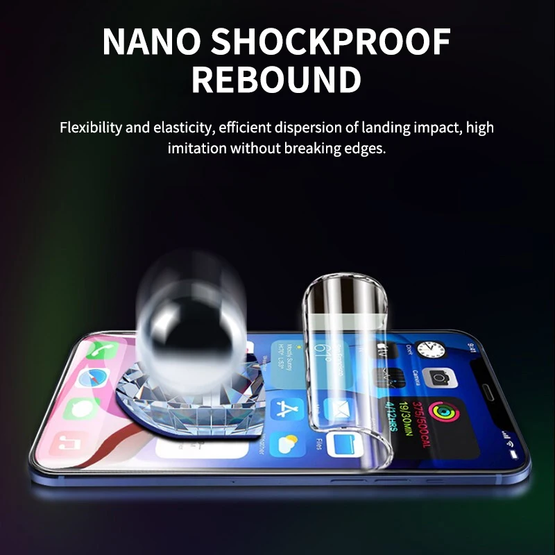 4Pcs Hydrogel Film Full Cover For iPhone 11 12 13 14 15 Pro Max Screen Protector For iPhone XR X XS MAX XR 6 7 8 Plus Not Glass
