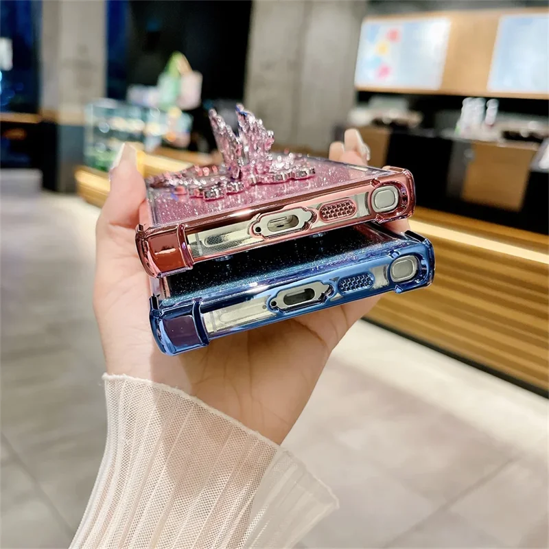 Butterfly Bracket Stand A53 A54 A55 A15 A25 A34 A35 Case for Samsung Galaxy S24 Note 20 S23 S22 Plus S24 Ultra S23 FE Cover
