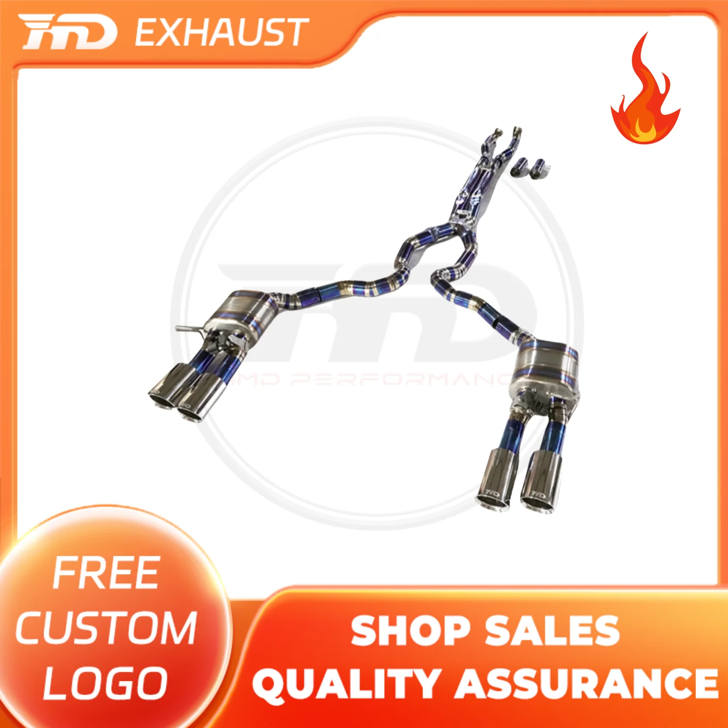 

HMD Titanium Exhaust System Catback for Porsche Panamera 971 2.9T Peformance Auto Modification Electronic Valve