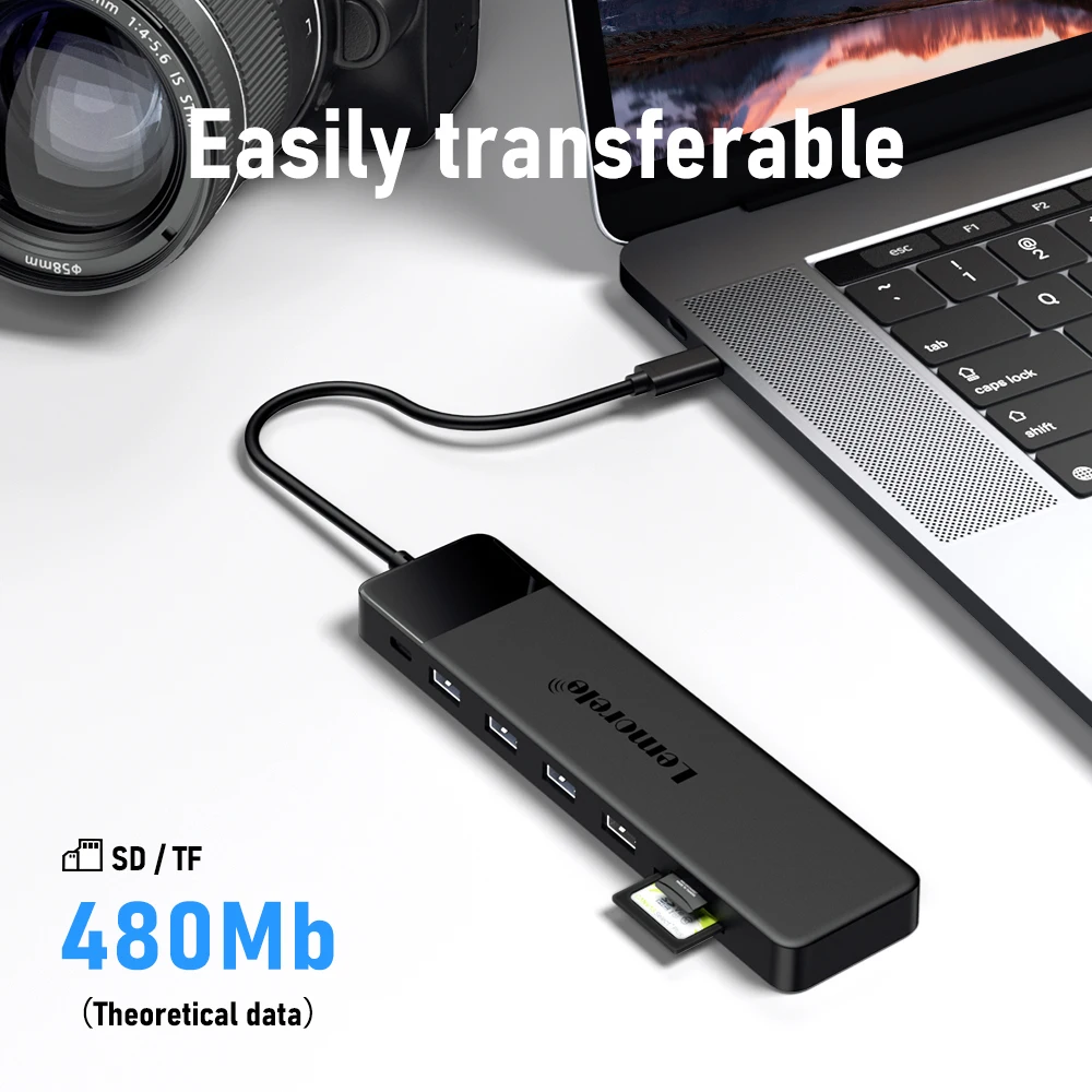 Lemorele 13-in-1 USB C HUB 4K30Hz HDMI USB3.0 PD100W Docking Station RJ45 VGA SDTF USB Splitter for Laptop Macbook Pro Air iPad view 5