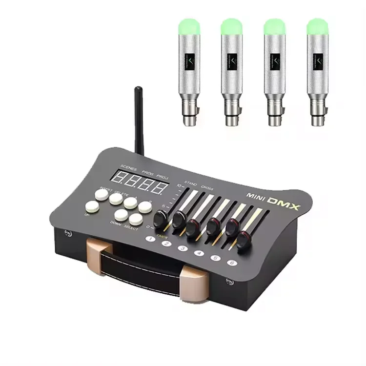 2.4G Wireless WiFi DMX Controller 54CH Rechargeable DMX512 Controller Console For Stage Light Effect
