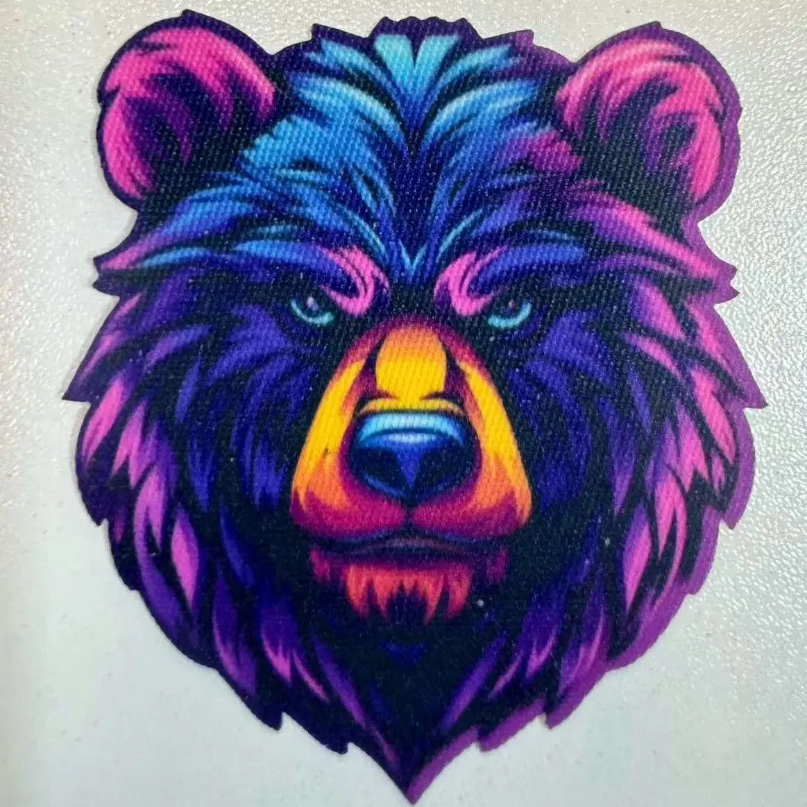 

50PCs UV printed twill heat transfer patch pod patches for T-shirts bag DIY heat press transfer printing support customization