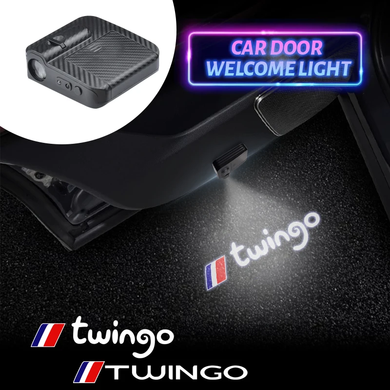 LED For Twingo Logo RS GT Sport MK2 MK3 MK4 MK5 Car Door Courtesy Light Projector Welcome Lamp