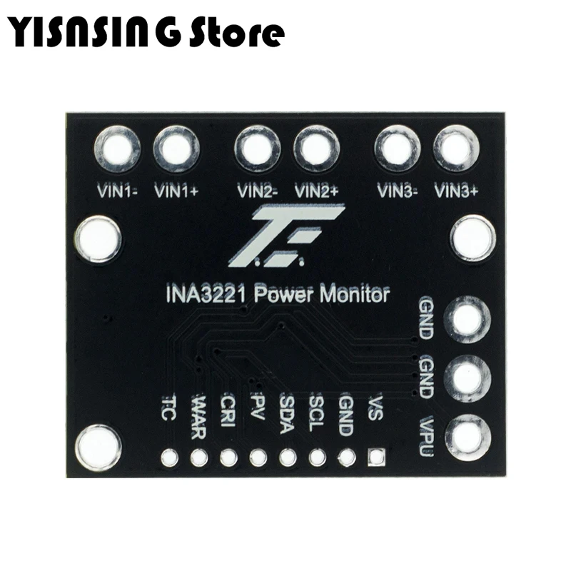 INA3221 트리플 채널 모듈, 하이 사이드 측정, 션트 및 버스 전압 모니터, I2C 및 SMBUS 호환 인터페이스