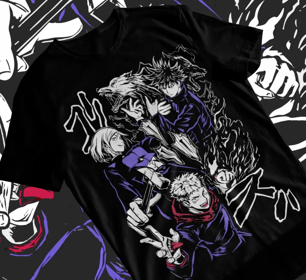 Satoru Gojo,Yuji , Megumi Fushiguro, Nobara,Jujutsu Kaisen, Unisex Soft T-Shirt